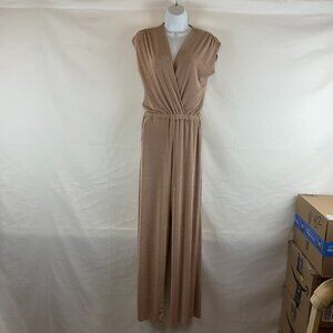 Ripley Rader Slinky Jumpsuit 1 XS Beige New NWT